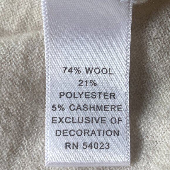 Banana Republic Wool Cashmere Open Cardigan Coastal Grandma Academia Basic-M - Picture 11 of 13